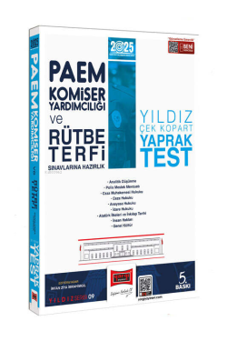 Yargı Yayınları 2025 PAEM Komiser Yardımcılığı ve Rütbe Terfi Sınavlarına Hazırlık Yıldız Çek Kopart Yaprak Test;Türkiye Cumhuriyeti’nin Kuruluş Dönemi