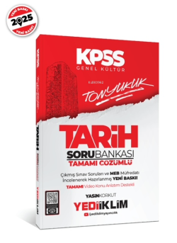 Yediiklim Yayınları 2024 Kpss Tonyukuk Tarih Tamamı Çözümlü Soru Bankası