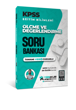 Yediiklim Yayınları 2025 Atölye Serisi KPSS Eğitim Bilimleri Ölçme ve Değerlendirme Tamamı Video Çözümlü Soru Bankası