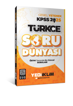 Yediiklim Yayınları 2025 Genel Kültür Türkçe Soru Dünyası