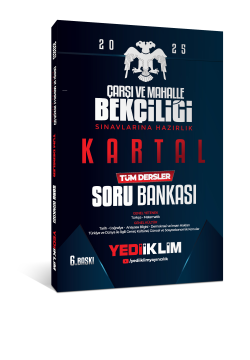 Yediiklim Yayınları 2025 Genel Yetenek Genel Kültür  Çarşı ve Mahalle Bekçiliği Sınavlarına Hazırlık Kartal Tüm Dersler Soru Bankası