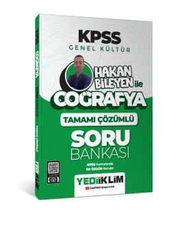 Yediiklim Yayınları 2025 KPSS Genel Kültür Coğrafya Hakan Bileyen İle Tamamı Çözümlü Soru Bankası