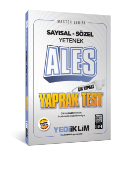 Yediiklim Yayınları 2025 Master Serisi ALES Sayısal-Sözel Yetenek Çek Kopart Yaprak Test