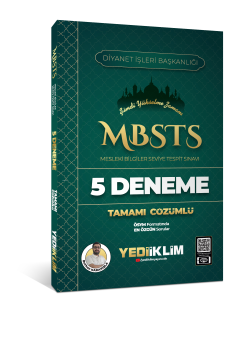 Yediiklim Yayınları 2025 MBSTS Mesleki Bilgiler Seviye Tespit Sınavı Tamamı Çözümlü 5 Deneme