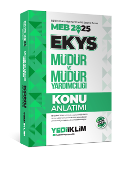 Yediiklim Yayınları 2025 MEB EKYS Müdür ve Müdür Yardımcılığı Konu Anlatımı