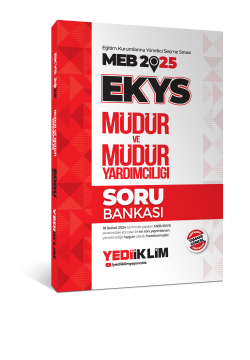 Yediiklim Yayınları 2025 MEB EKYS Müdür ve Müdür Yardımcılığı Soru Bankası