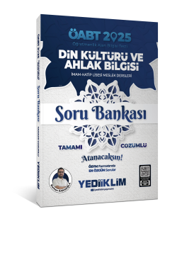 Yediiklim Yayınları 2025 ÖABT Din Kültürü ve Ahlak Bilgisi Soru Bankası