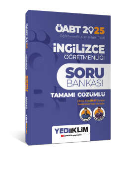 Yediiklim Yayınları 2025 ÖABT İngilizce Öğretmenliği Tamamı Çözümlü Soru Bankası