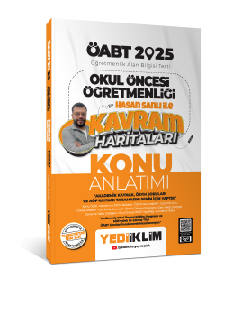 Yediiklim Yayınları 2025 ÖABT Okul Öncesi Öğretmenliği Hasan Sanlı ile Kavram Haritaları Konu Anlatımı