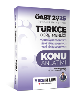 Yediiklim Yayınları 2025 ÖABT Türkçe Öğretmenliği Türk Halk Edebiyatı 