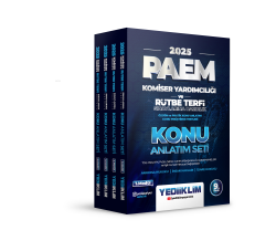 Yediiklim Yayınları 2025 PAEM Komiser Yardımcılığı ve Rütbe Terfi Sınavlarına Hazırlık TCK, CMK, PVSK, GKDK Cumhurbaşkanlığı Kararnameleri ve İlgili Güncel Mevz