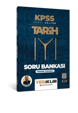 Yediiklim Yayınları KPSS Genel Kültür Tarih Tamamı Çözümlü Soru Bankası