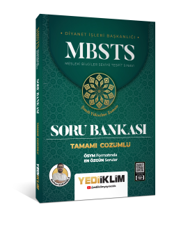 Yediiklim Yayınları MBSTS Tamamı Çözümlü Soru Bankası