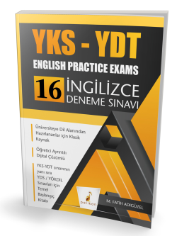 YKS-YDT English Practice Exams 16 İngilizce Deneme Sınavı