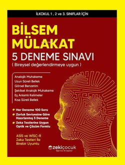 Zeki Çocuk Bilsem Mülakat 5 Deneme Sınavı