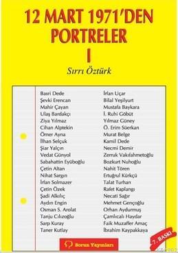 12 Mart 1971'den Portreler Cilt: 1 - Sırrı Öztürk | Yeni ve İkinci El 