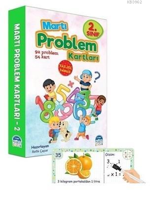 2. Sınıf Problem Kartları - Yaz Sil Kalemli - Refik Çapar | Yeni ve İk