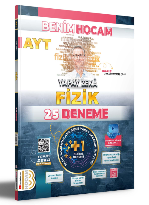 2024 AYT Yapay Zekâ Fizik 25 Deneme Benim Hocam Yayınları - Barış Akın