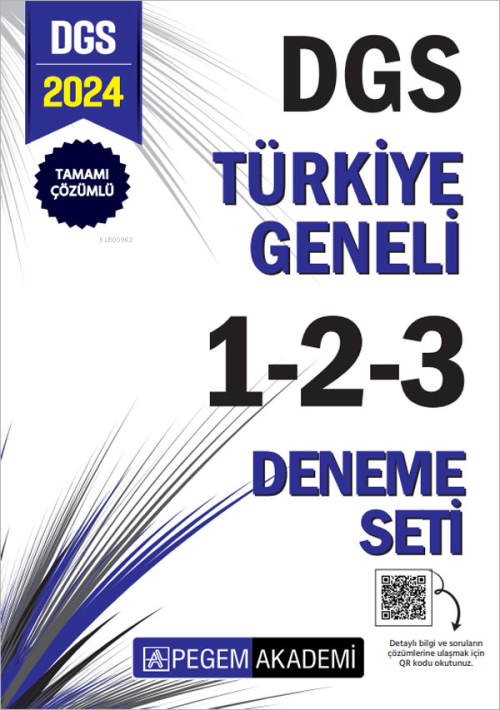 2024 Dgs Tamamı Çözümlü Türkiye Geneli 1-2-3 (3'lü Deneme Seti) - Kole