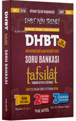 2024 DHBT Tafsilat Tamamı Çözümlü Soru Bankası - Mehmet Ümitli | Yeni 