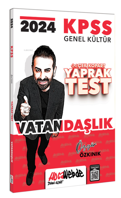 2024 KPSS GK Vatandaşlık Yaprak Test - Özgür Özkınık | Yeni ve İkinci 