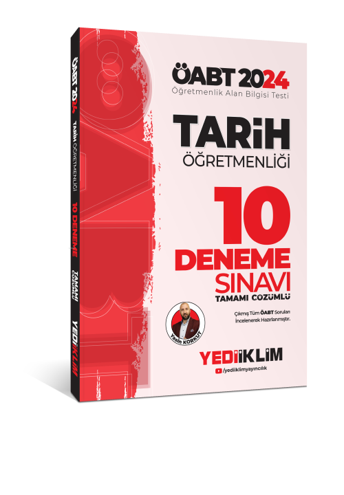 2024 ÖABT Tarih Öğretmenliği Tamamı Çözümlü 10 Deneme - Yasin Korkut |