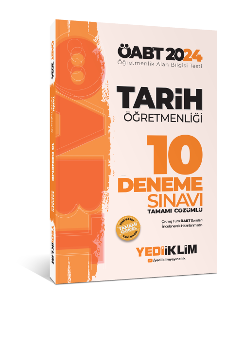 2024 ÖABT Tarih Öğretmenliği Tamamı Video Çözümlü 10 Deneme Sınavı - K