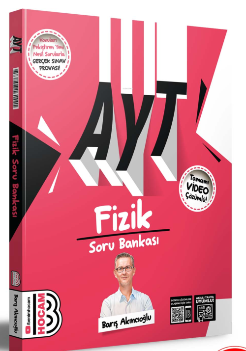 2023 AYT Fizik Tamamı Video Çözümlü Soru Bankası - Barış Akıncıoğlu | 