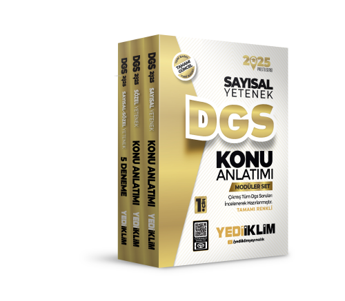 2025 DGS Modüler Set(Sayısal Bölüm-Sözel Bölüm-Deneme) - Kolektif | Ye