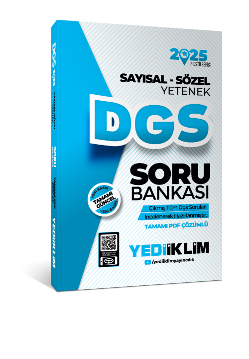 2025 DGS Prestij Serisi Sayısal-Sözel Yetenek Tamamı PDF Çözümlü Soru 