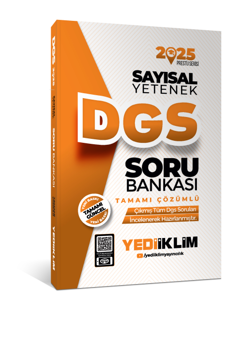 2025 DGS Sayısal Yetenek Tamamı Çözümlü Soru Bankası - Kolektif | Yeni