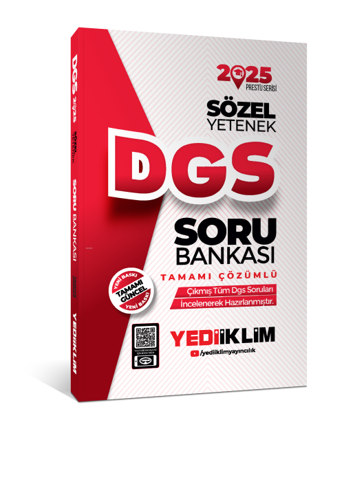 2025 DGS Sözel Yetenek Tamamı Çözümlü Soru Bankası - Kolektif | Yeni v