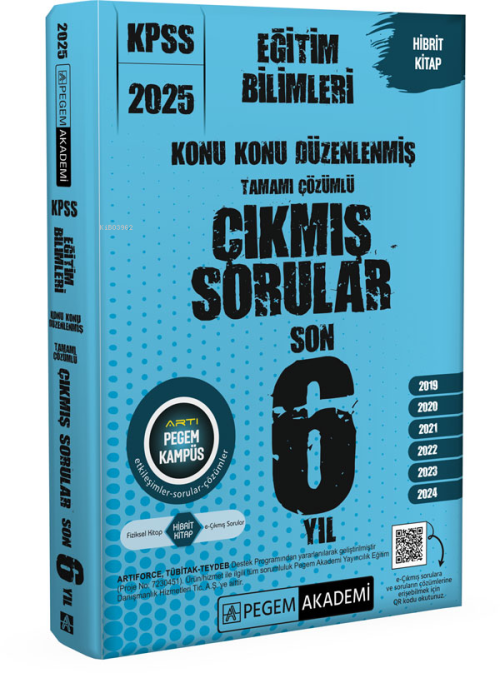 2025 KPSS Eğitim Bilimleri Konu Konu Düzenlenmiş Tamamı Çözümlü Çıkmış