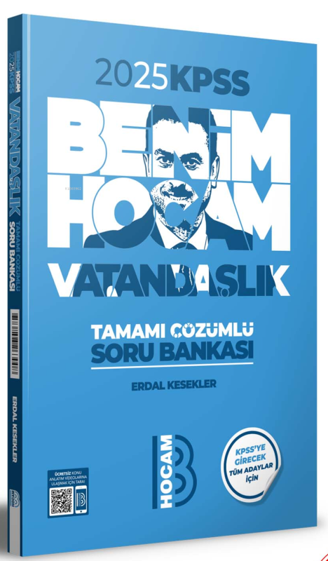 2023 KPSS Vatandaşlık Tamamı Çözümlü Soru Bankası - Erdal Kesekler | Y