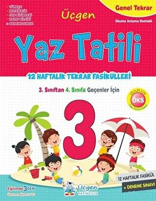 3. Sınıf Yaz Tatili 12 Haftalık Tekrar Çalışmaları - Kolektif | Yeni v