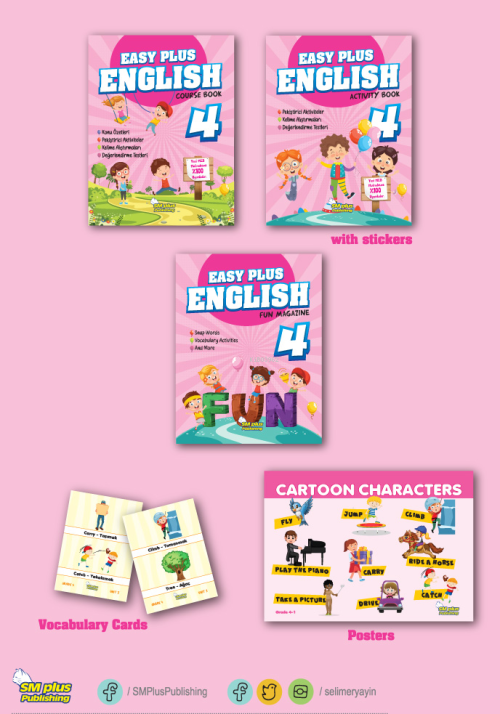 4. Sınıf Easy Plus English Set (Full Set Kartlı) - Kolektif | Yeni ve 