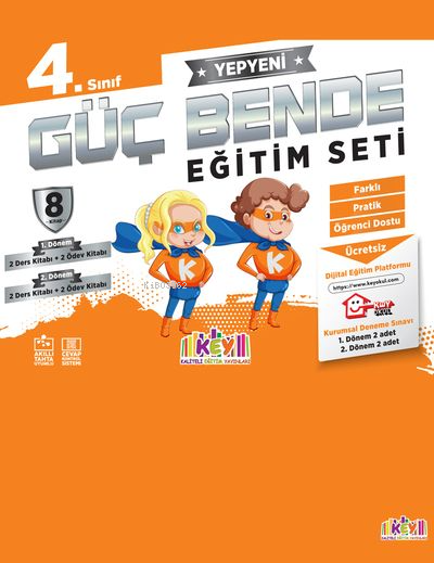 4. Sınıf Güç Bende Eğitim Seti (8 Kitap) - Kolektif | Yeni ve İkinci E