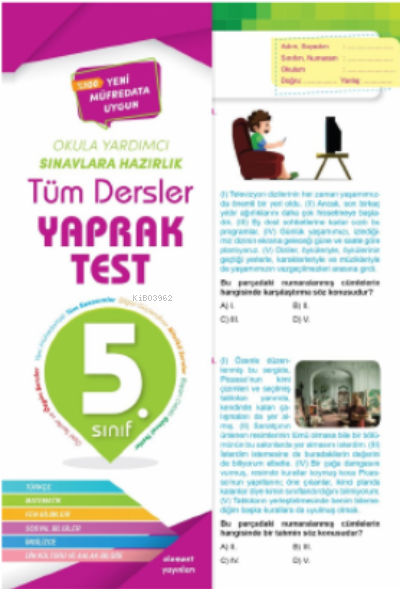 5 Sınıf Tüm Dersler Yaprak Test - Kolektif | Yeni ve İkinci El Ucuz Ki