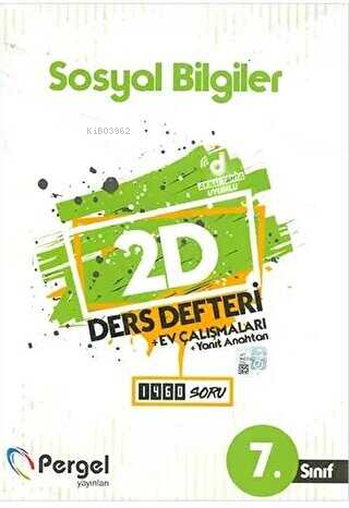 7. Sınıf Sosyal Bilgiler 2D Ders Defteri - Kolektif | Yeni ve İkinci E