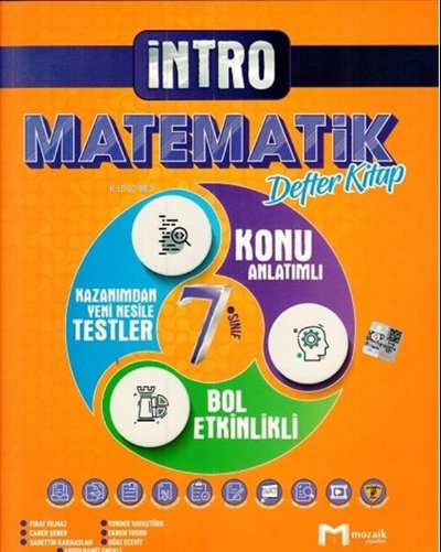 7.Sınıf Mozaik İntro Defter Matematik - 2022 - Kolektif | Yeni ve İkin