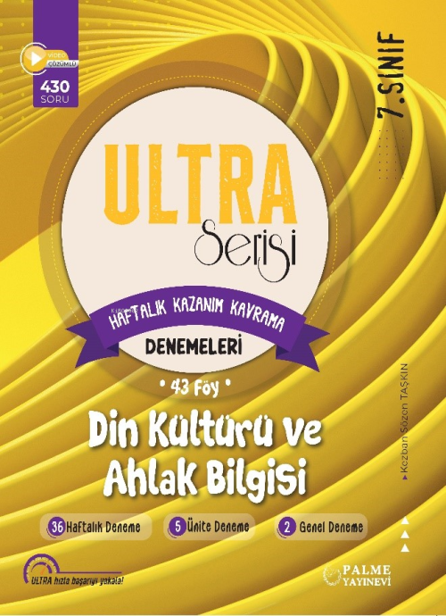 7.Sınıf Ultra Serisi Din Kültürü Ve Ahlak Bilgisi Denemeleri 43 Föy - 