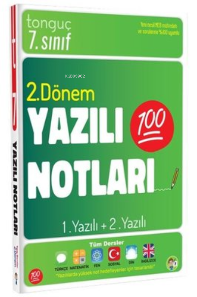 7. Sınıf Yazılı Notları 2. Dönem 1 ve 2. Yazılı - Kolektif | Yeni ve İ