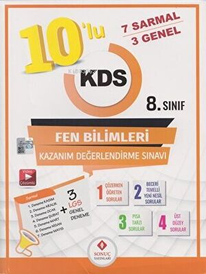 8.Sınıf 10Lu Kds Fen Bilimleri Deneme 2022-2023 - Kolektif | Yeni ve İ