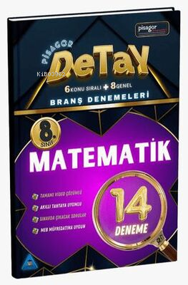 8. Sınıf Pisagor Detay 14`lü Matematik Branş Denemesi - Kolektif | Yen