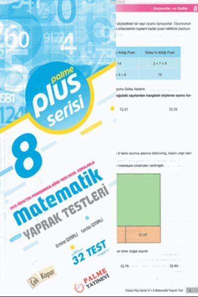 8. Sınıf Plus Serisi Matematik Yaprak Testleri - Serdar İzmirli | Yeni