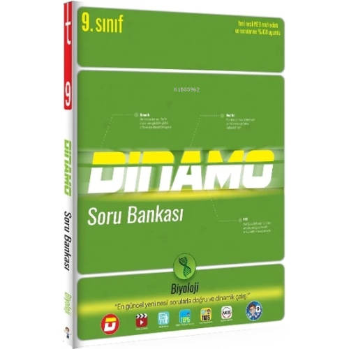 9. Sınıf Dinamo Biyoloji Soru Bankası - Kolektif | Yeni ve İkinci El U