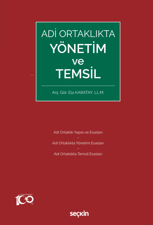 Adi Ortaklıkta Yönetim ve Temsil - Ela Karatay | Yeni ve İkinci El Ucu