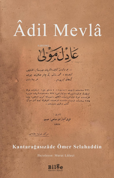 Âdil Mevlâ - Kantarağasızade Ömer Selahaddin | Yeni ve İkinci El Ucuz 