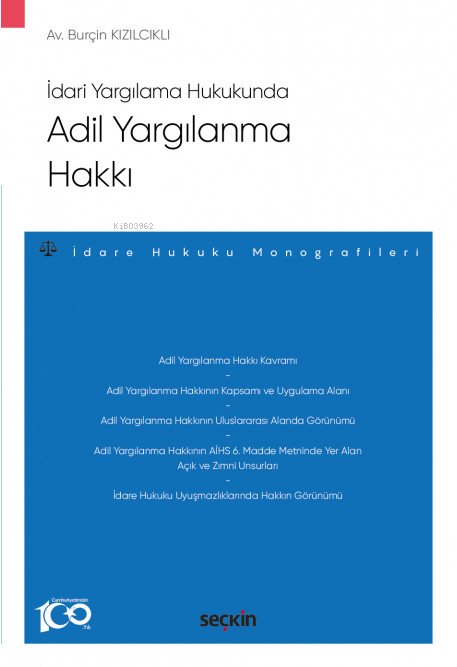 Adil Yargılanma Hakkı - Burçin Kızılcıklı | Yeni ve İkinci El Ucuz Kit