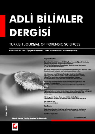 Adli Bilimler Dergisi – Cilt:8 Sayı:1 Mart 2009 - Hamit İ. Hancı | Yen